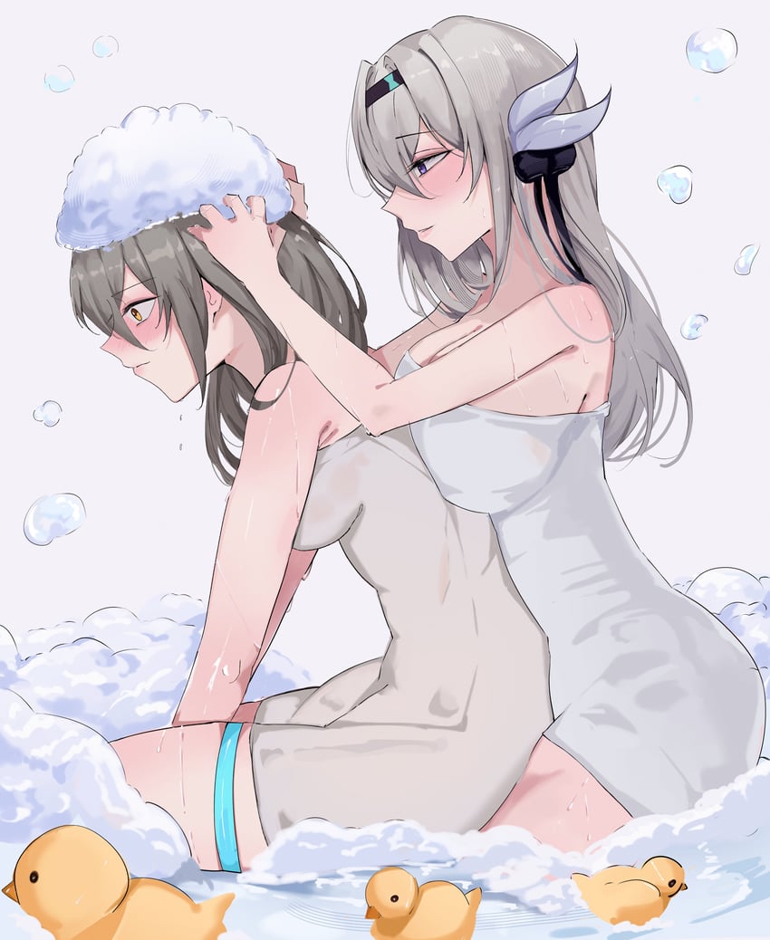 trailblazer, firefly, and stelle (honkai and 1 more) drawn by arnkun