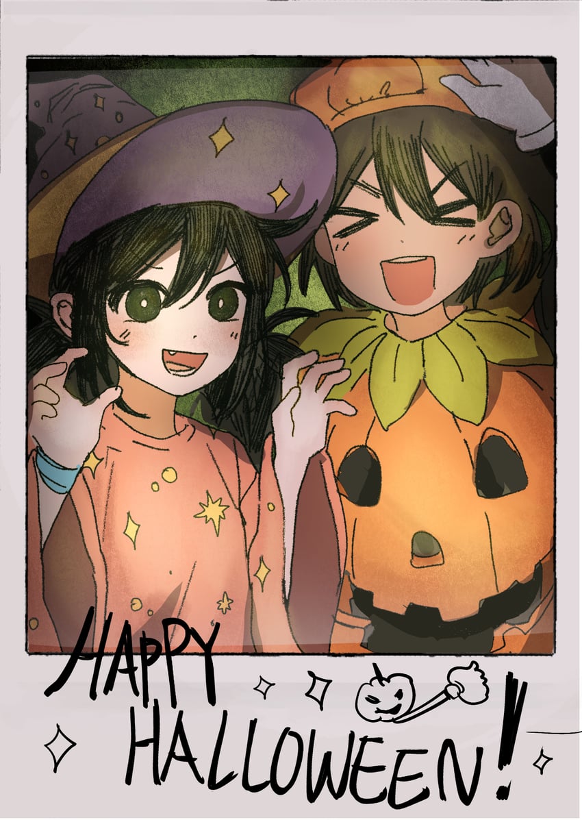 aubrey and kel (omori) drawn by sike_(dvh_04)