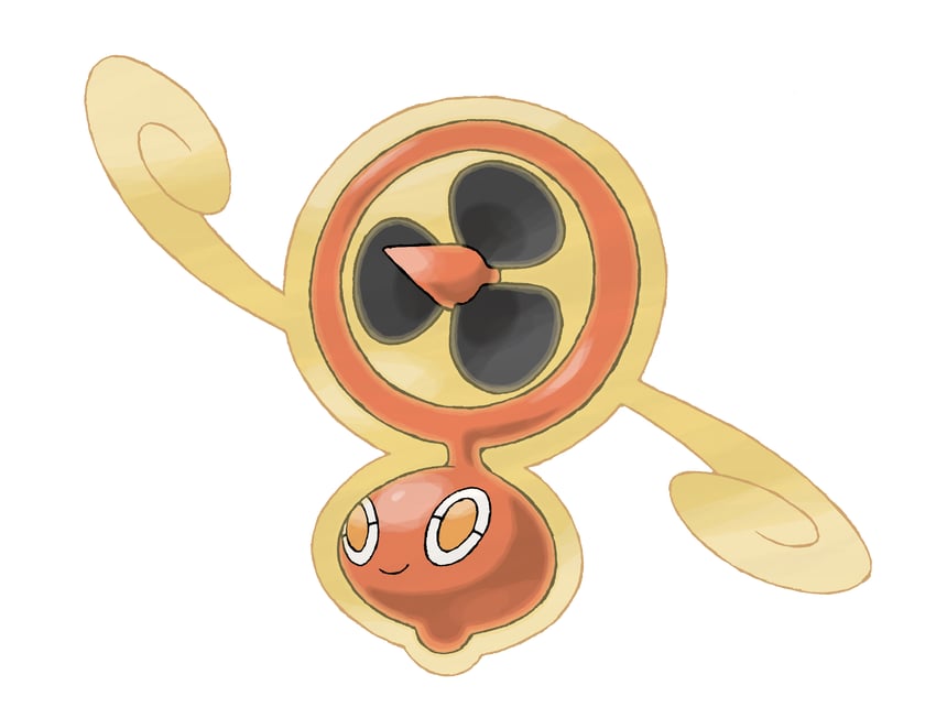 rotom (pokemon and 2 more) drawn by sugimori_ken