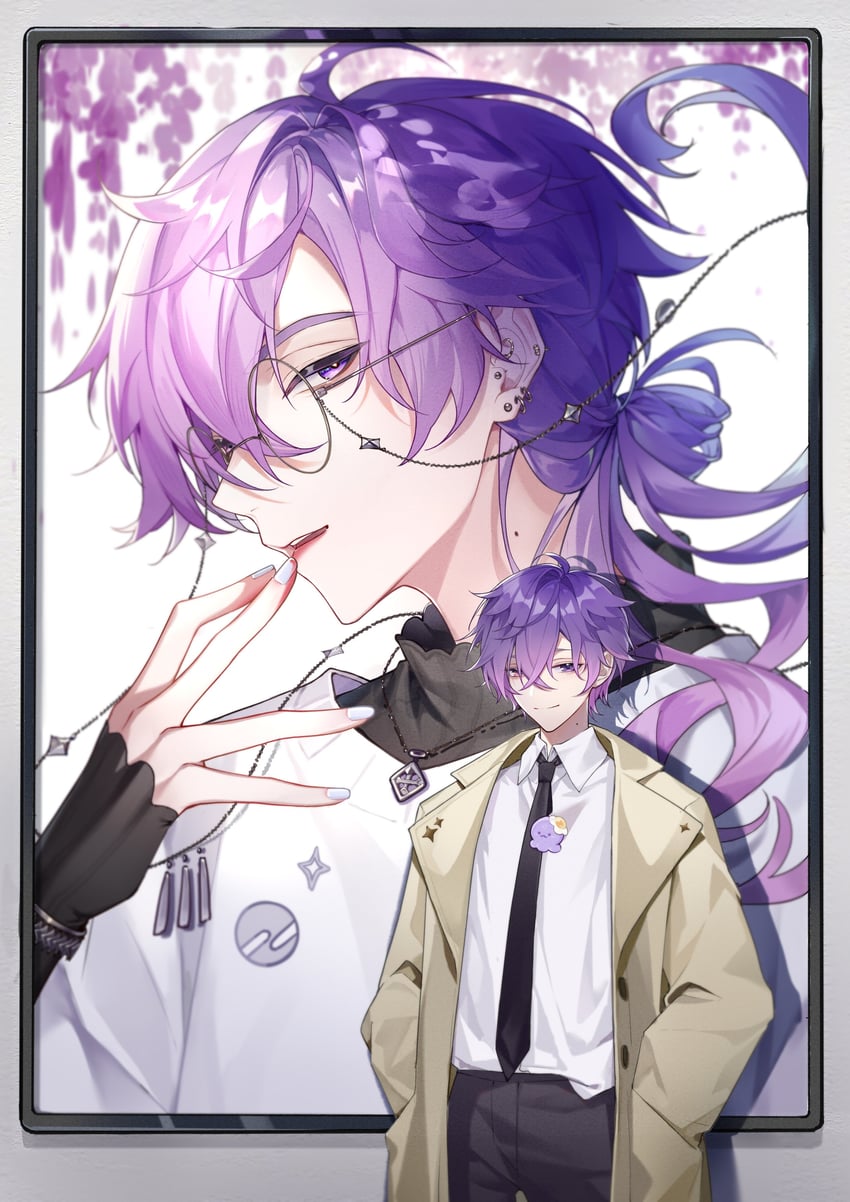 uki violeta and stargazer (nijisanji and 1 more) drawn by mumu_(stars0812131)