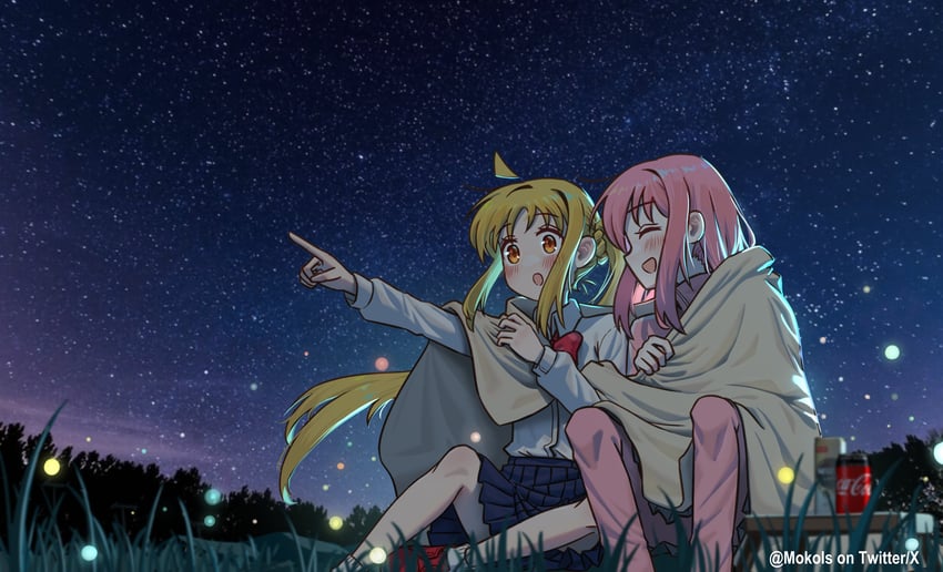gotoh hitori and ijichi nijika (bocchi the rock! and 1 more) drawn by myvia_mokols