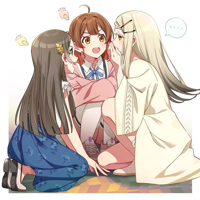 shinosawa hiro, hanami ume, and kuramoto china (idolmaster and 1 more) drawn by tamago_sando