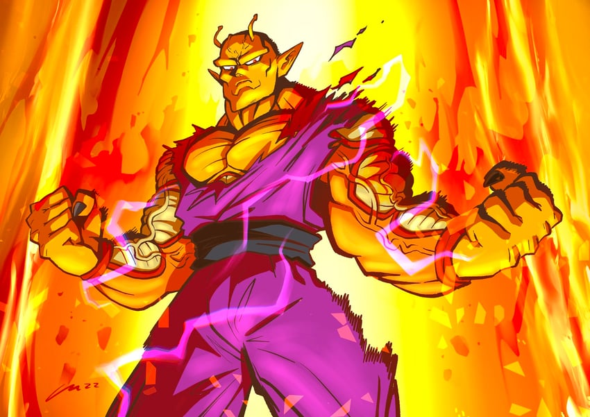 piccolo and orange piccolo (dragon ball and 2 more) drawn by carloromeroart