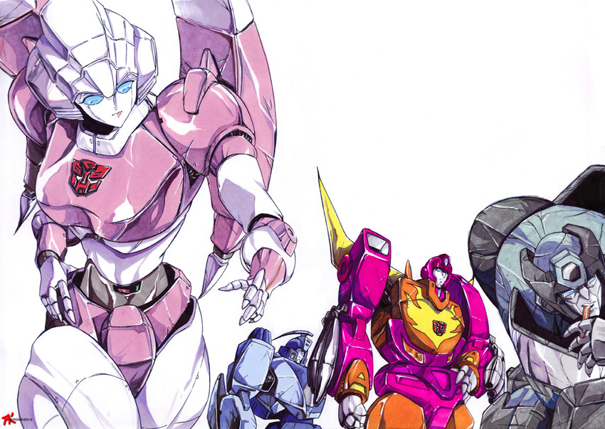 arcee, hot rod, blurr, and kup (transformers and 1 more) drawn by hinomars19