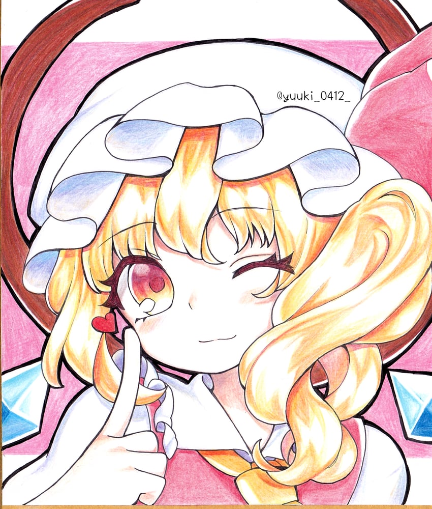 flandre scarlet (touhou) drawn by youji_(ohudousann)