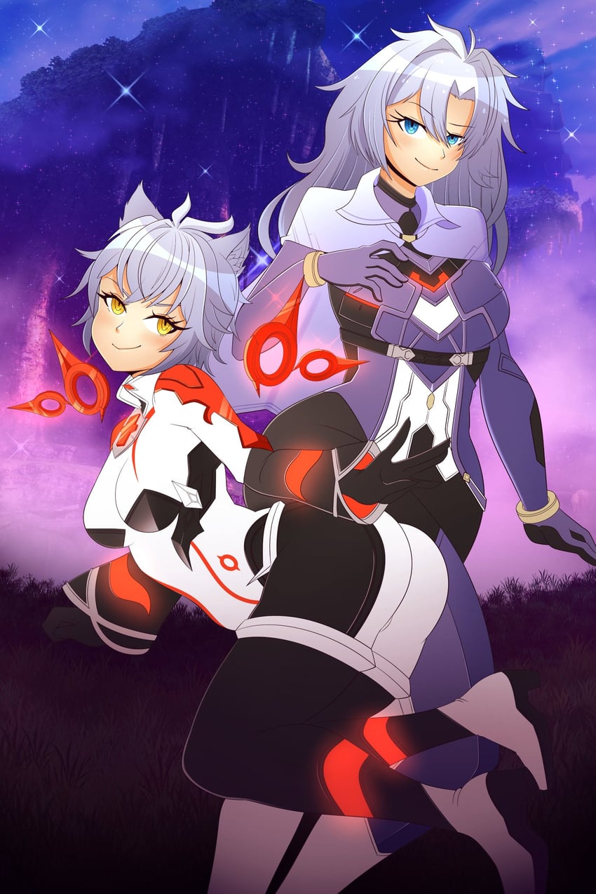 a, na'el, and alpha (xenoblade chronicles and 2 more) drawn by senpailove