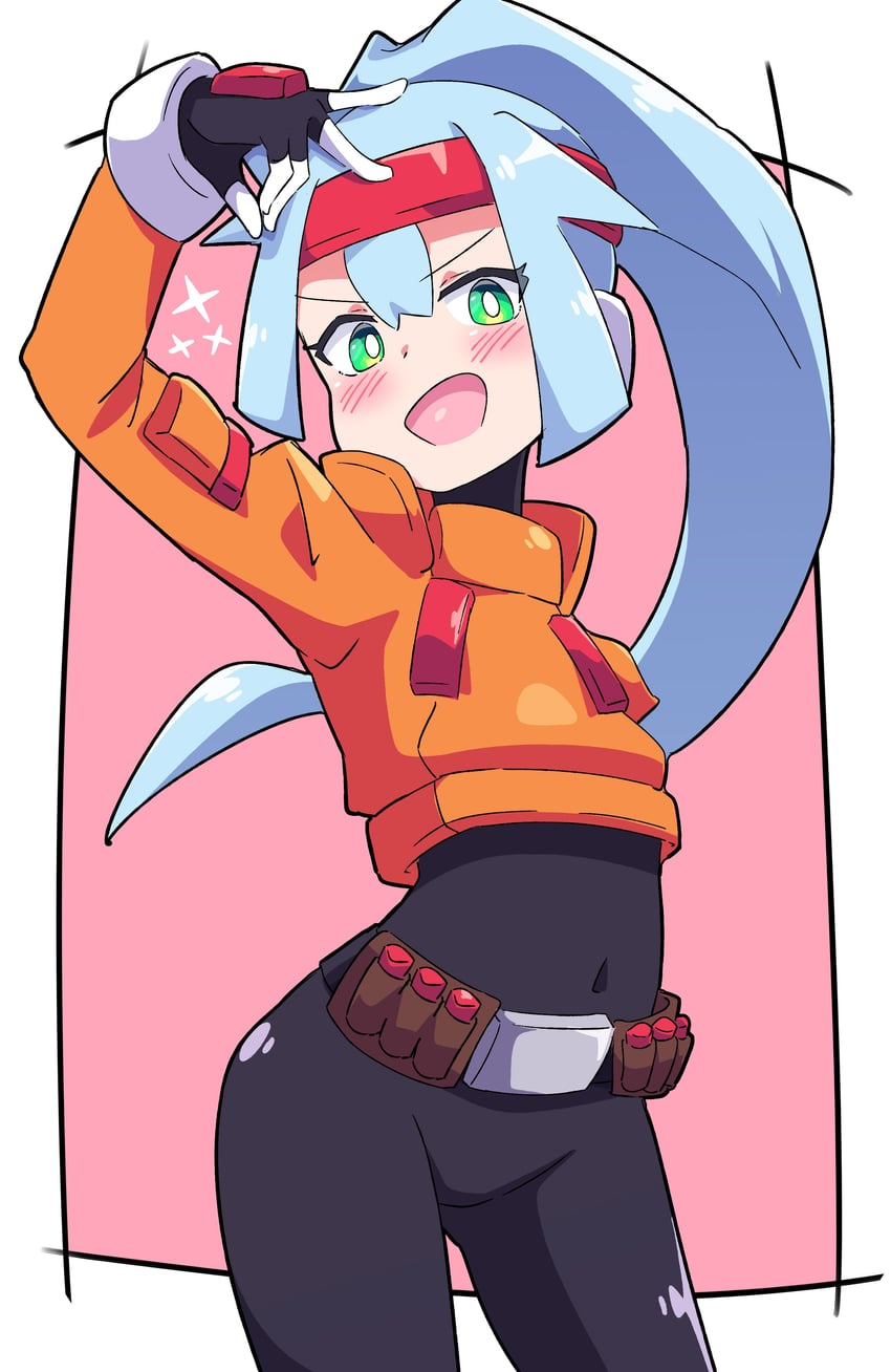 ashe (mega man and 2 more) drawn by buzzlyears