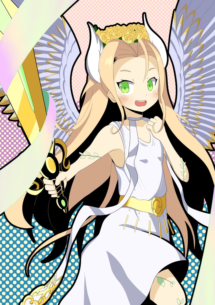 victorica angel of bravery (yu-gi-oh!) drawn by hasu_baku_ichi
