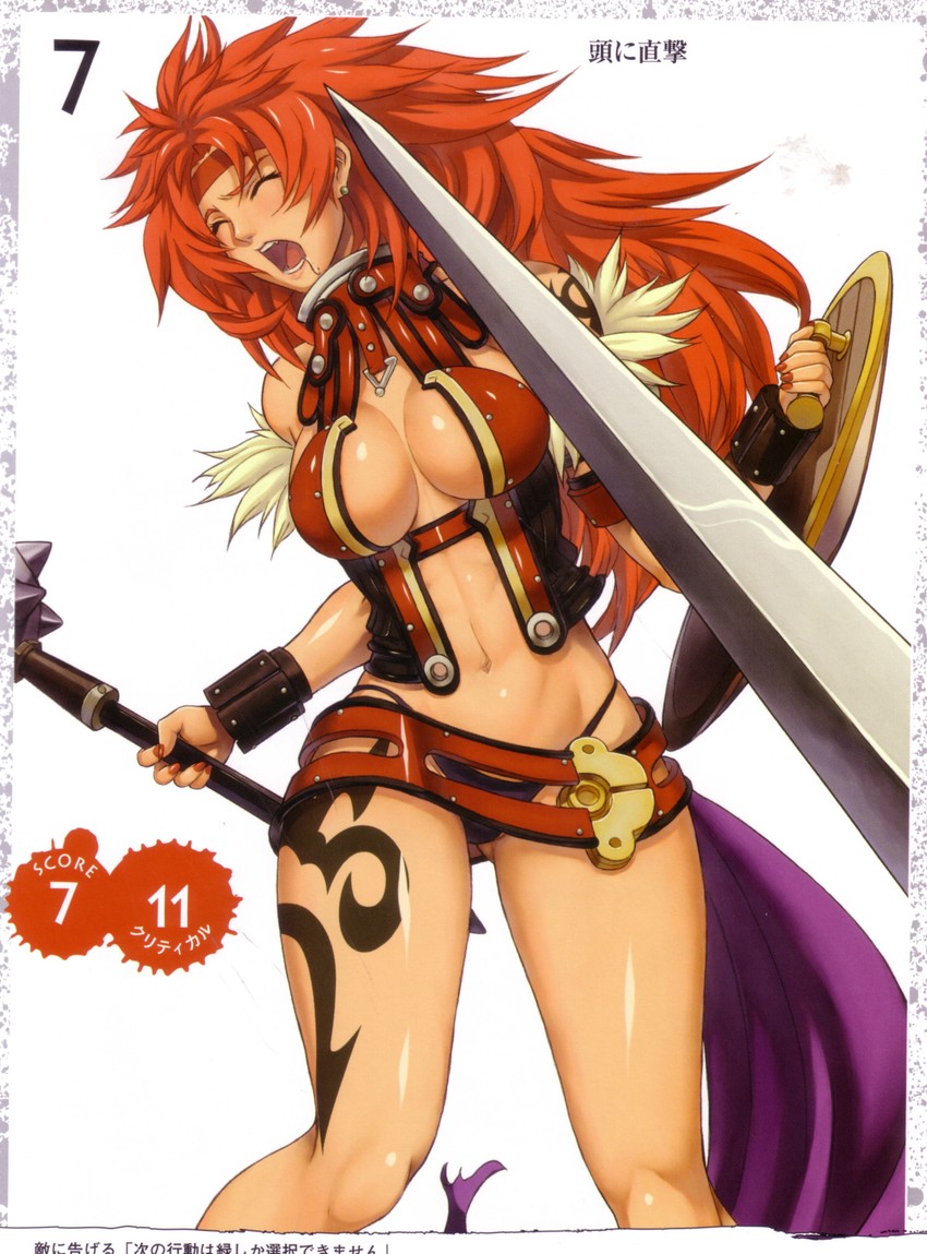 risty and wilderness bandit risty (queen's blade) drawn by eiwa