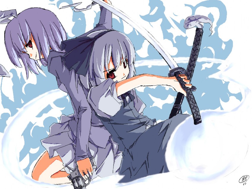 konpaku youmu and reisen udongein inaba (touhou) drawn by sakuraba_yuuki
