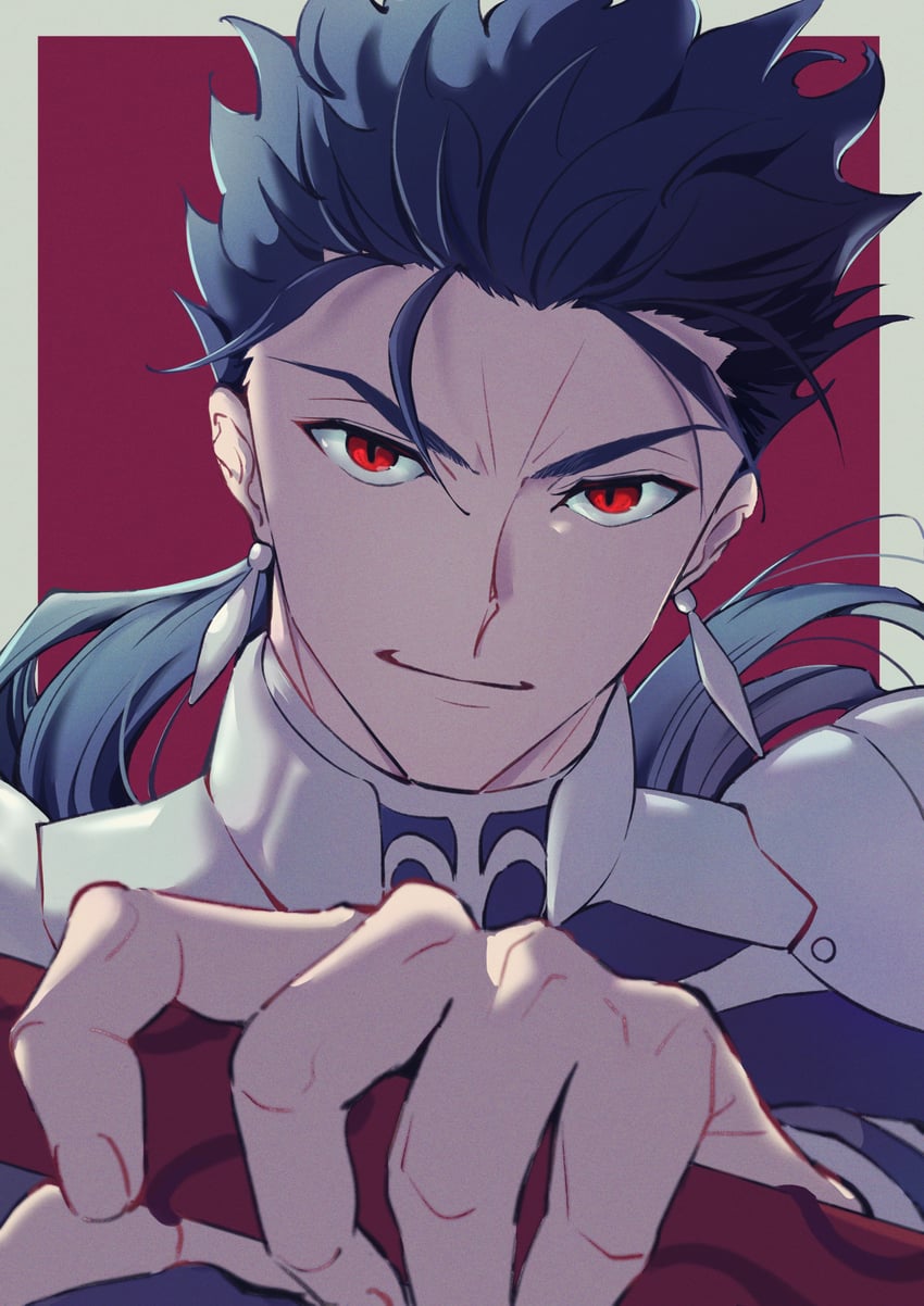 cu chulainn (fate and 5 more) drawn by kiriko_(onigiri21)