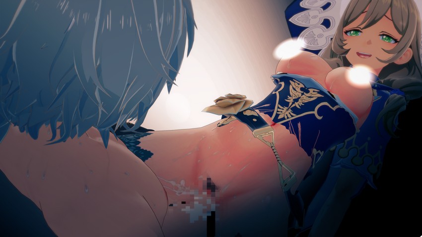aether and lisa (genshin impact) drawn by sieg_(sherman_69)