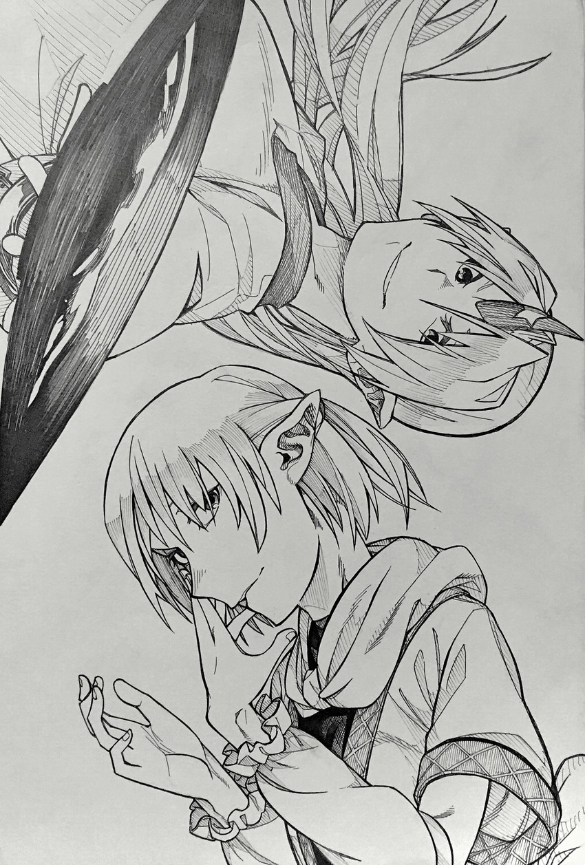 mizuhashi parsee and hoshiguma yuugi (touhou) drawn by ozma_(yozakura)