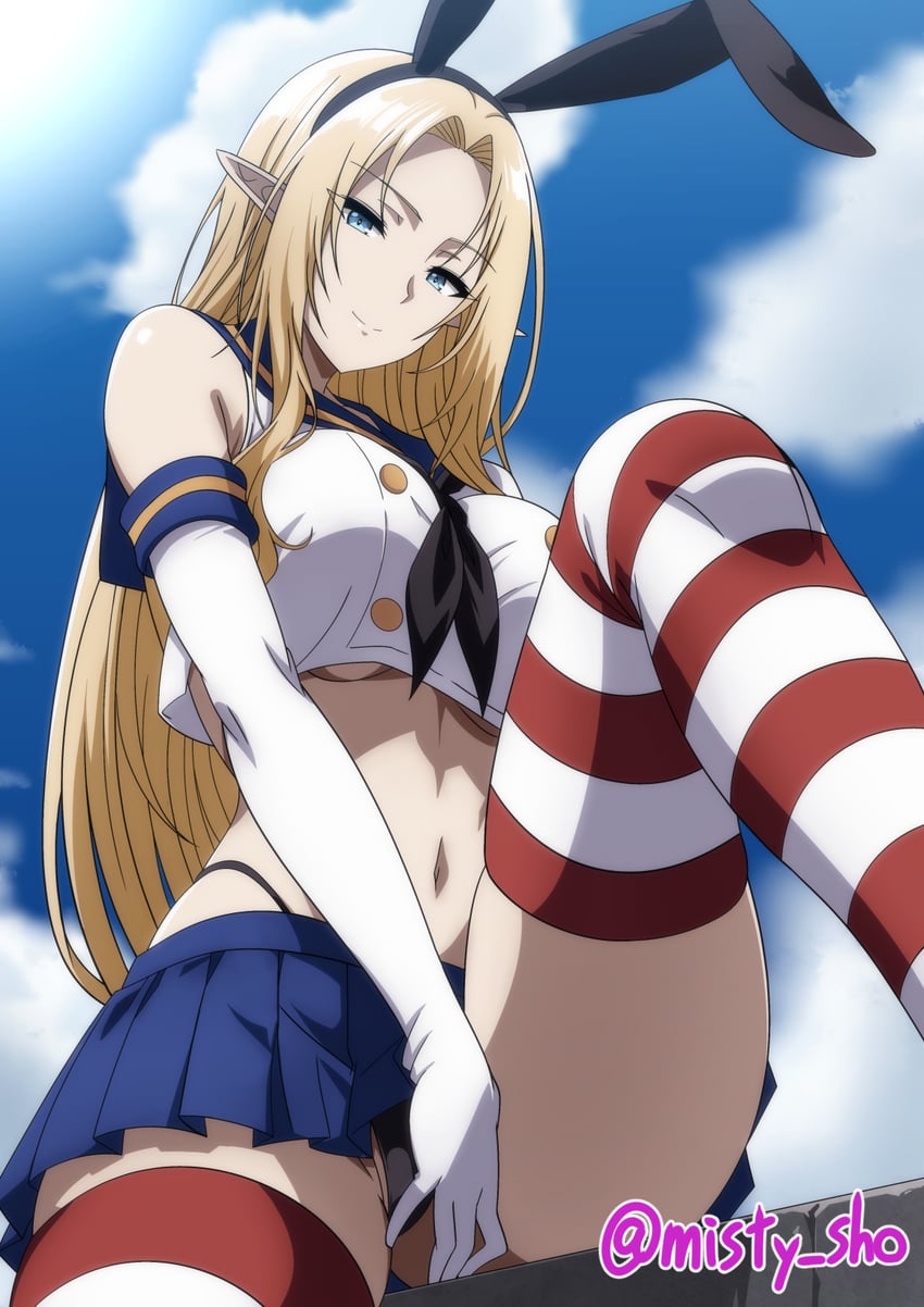 shimakaze and alpha (kantai collection and 1 more) drawn by makiri_akira