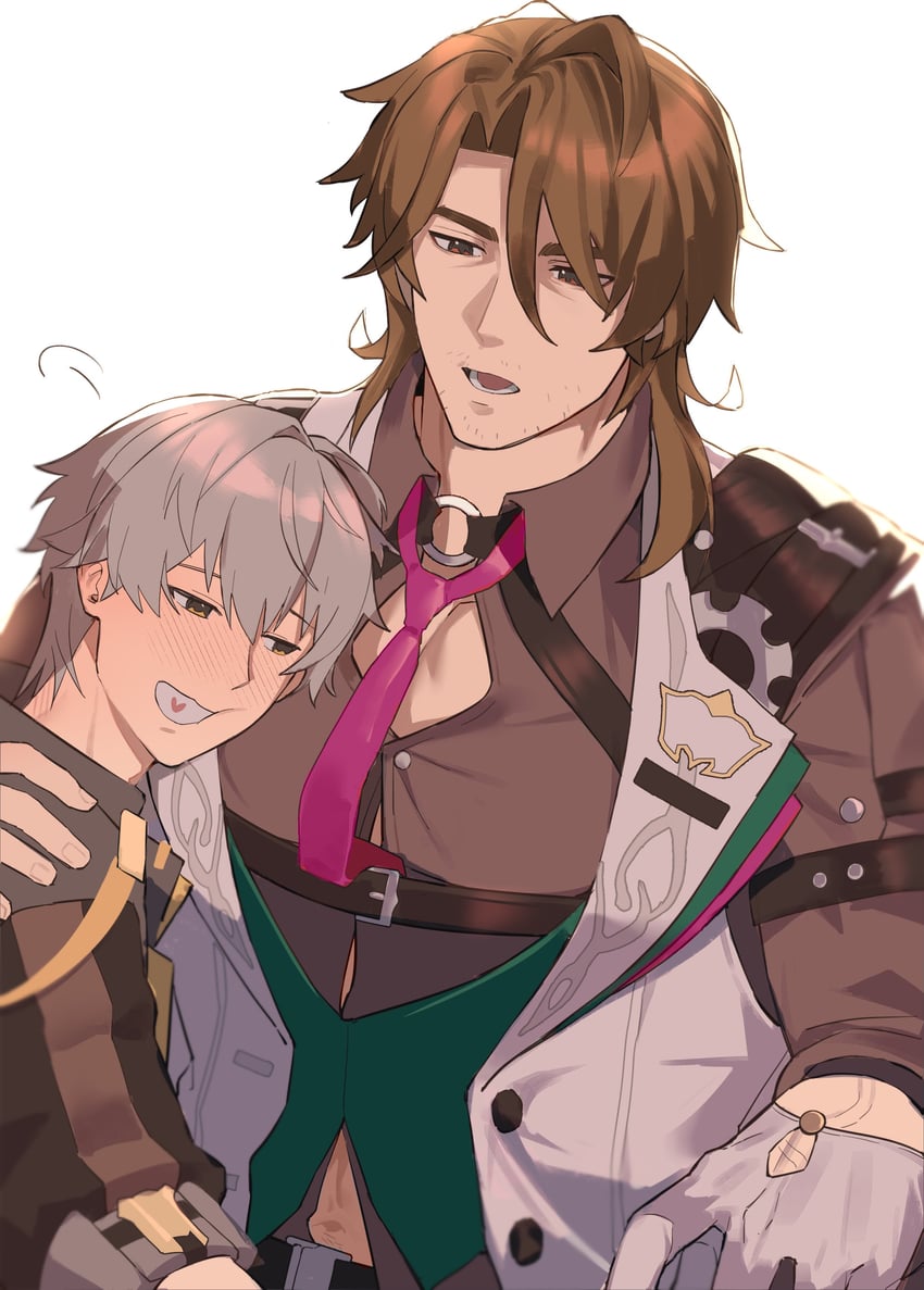trailblazer, caelus, and gallagher (honkai and 1 more) drawn by xing_012 and xingdrdr