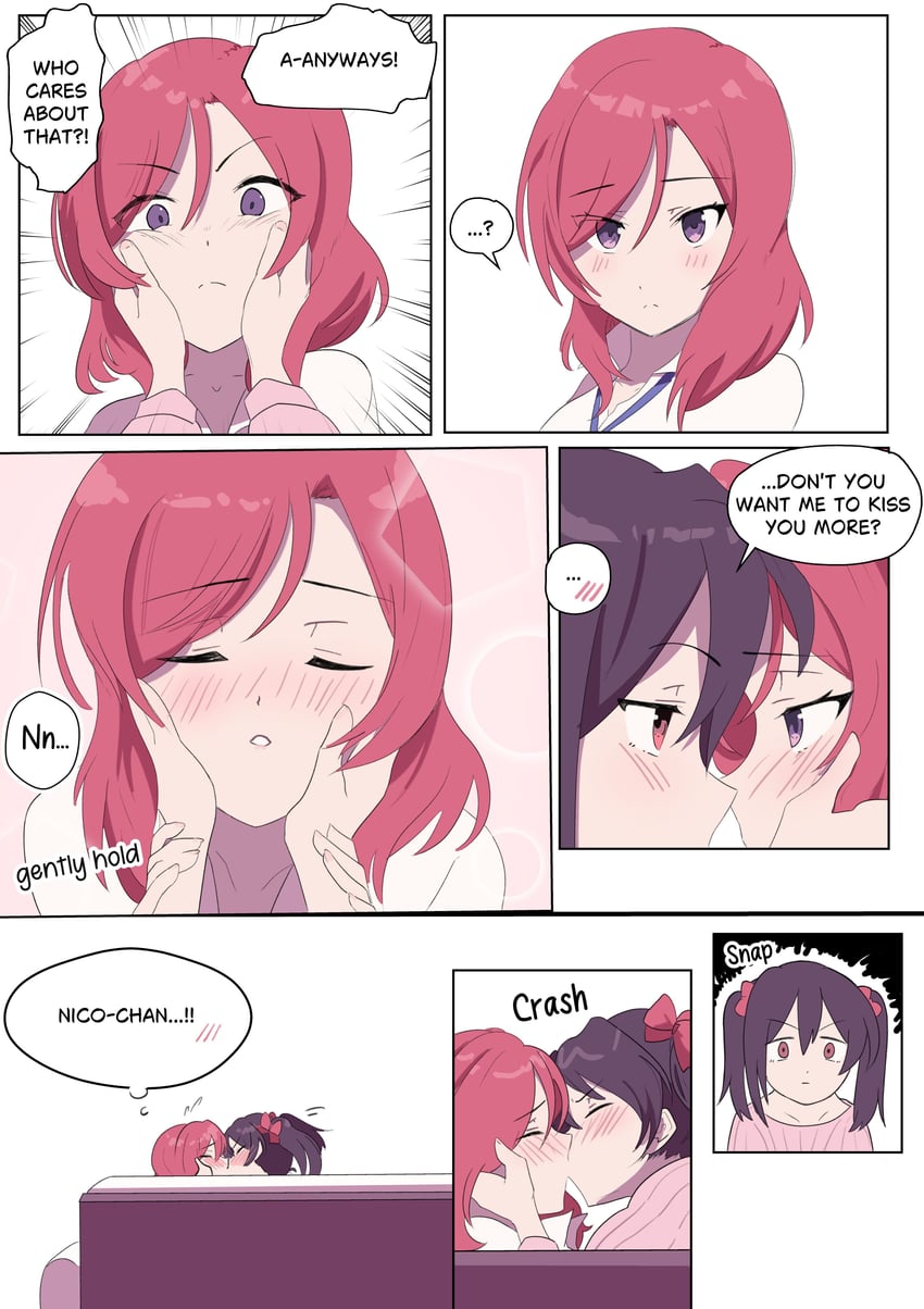 nishikino maki and yazawa nico (love live! and 1 more) drawn by kazzu120