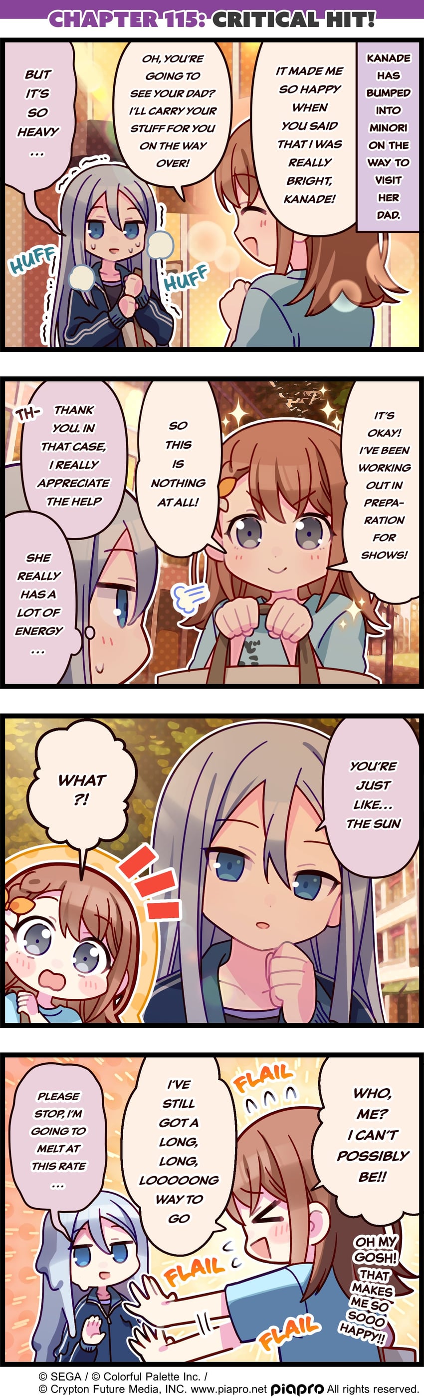 yoisaki kanade and hanasato minori (project sekai) drawn by uso_(ameuzaki)