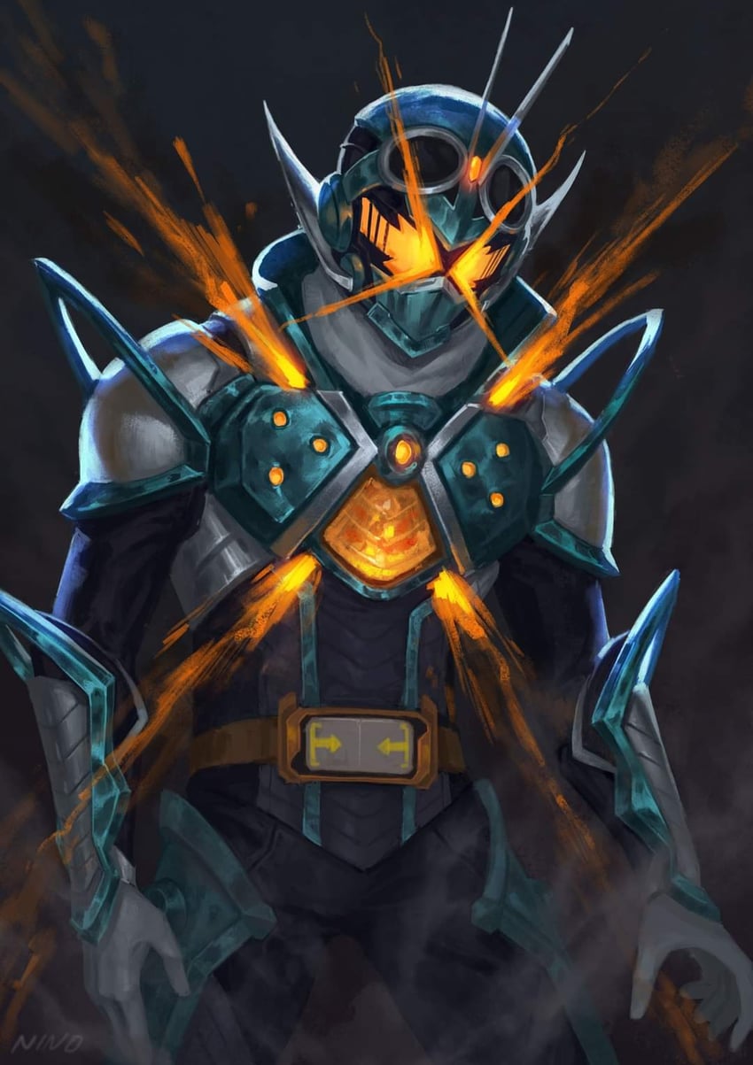 kamen rider gotchard (kamen rider and 1 more) drawn by maniaxpunk