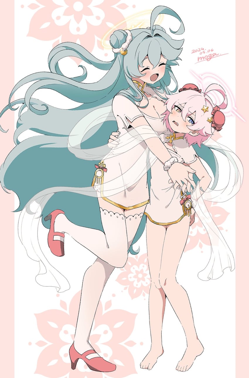 hoshino and yume (blue archive) drawn by tama_(tm_suac)