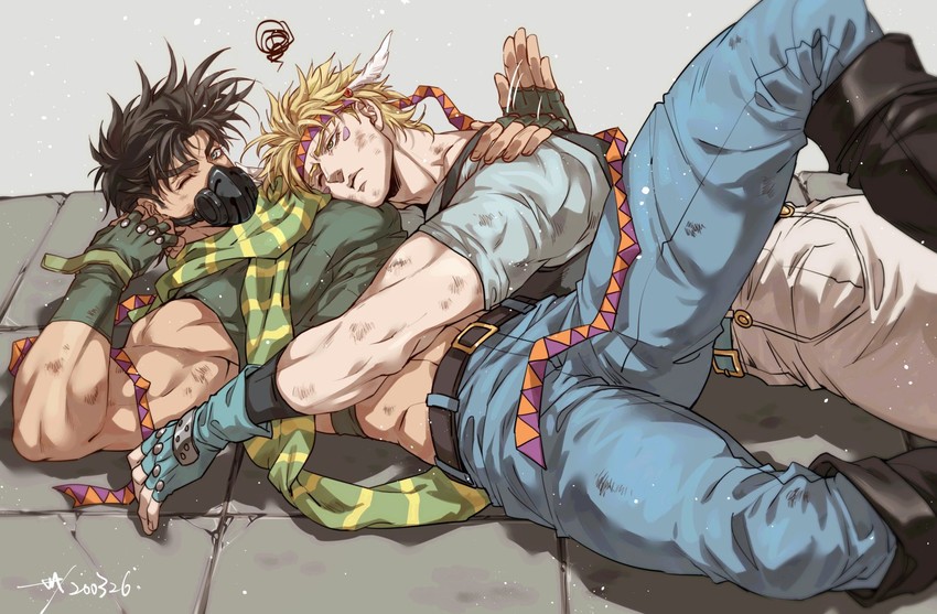 joseph joestar and caesar anthonio zeppeli (jojo no kimyou na bouken and 1 more) drawn by sashiyu