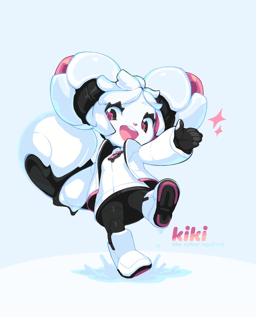 kiki the cyber squirrel (original and 2 more) drawn by tyson_tan