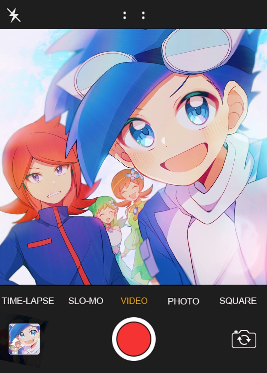 ethan, lyra, silver, and kris (pokemon and 2 more) drawn by yasunaga_(yukeyuke)