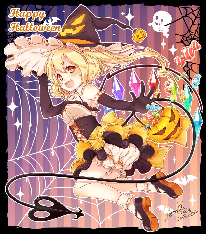 flandre scarlet (touhou) drawn by haruki_(colorful_macaron)
