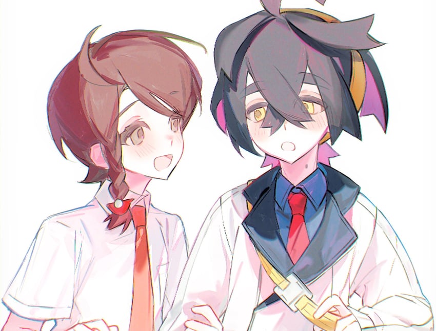 kieran and juliana (pokemon and 1 more) drawn by yuiihcoma
