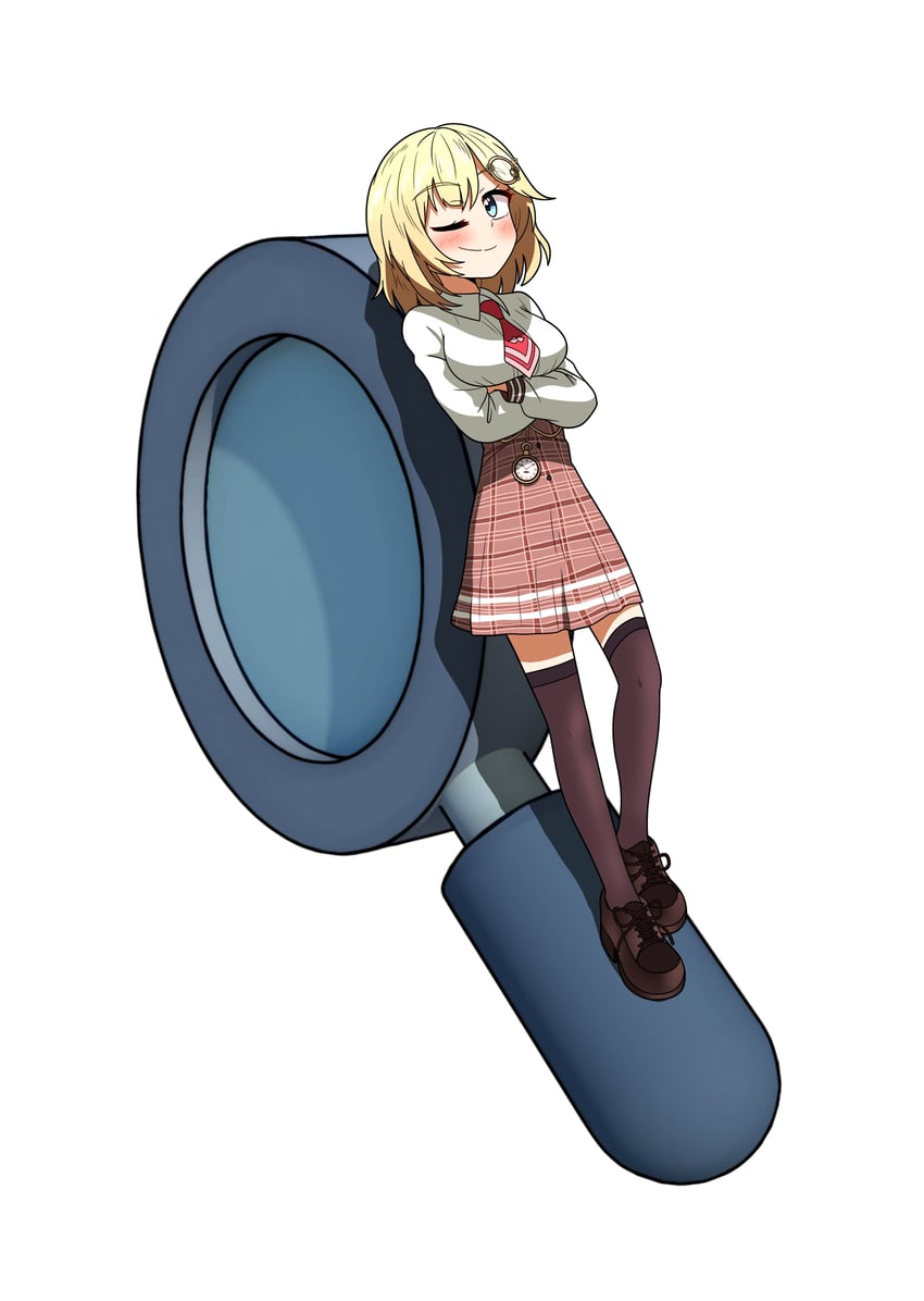 watson amelia (hololive and 1 more) drawn by ddolbang