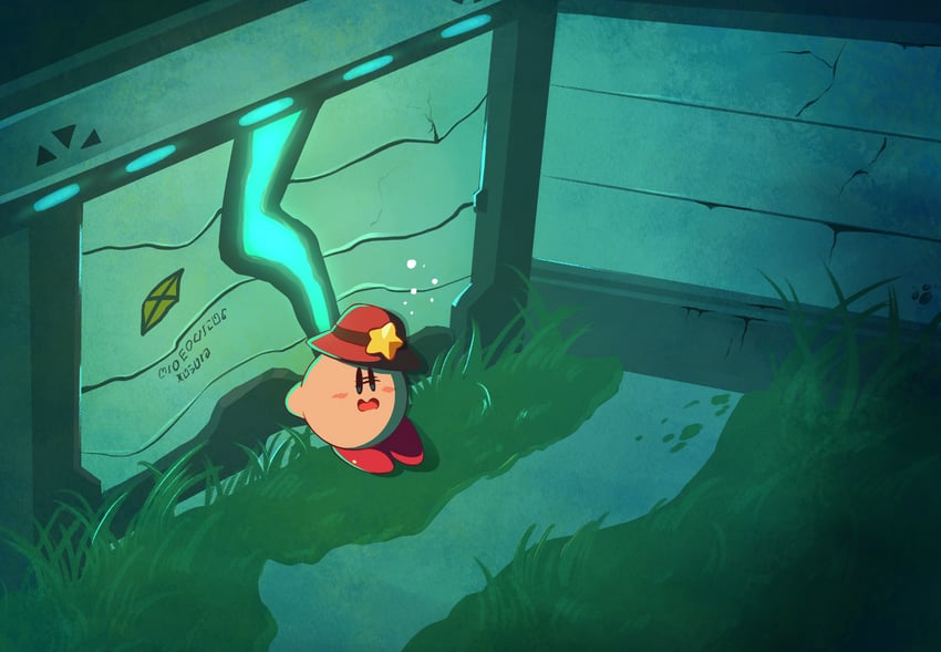 kirby and ranger kirby (kirby and 1 more) drawn by ddddndn