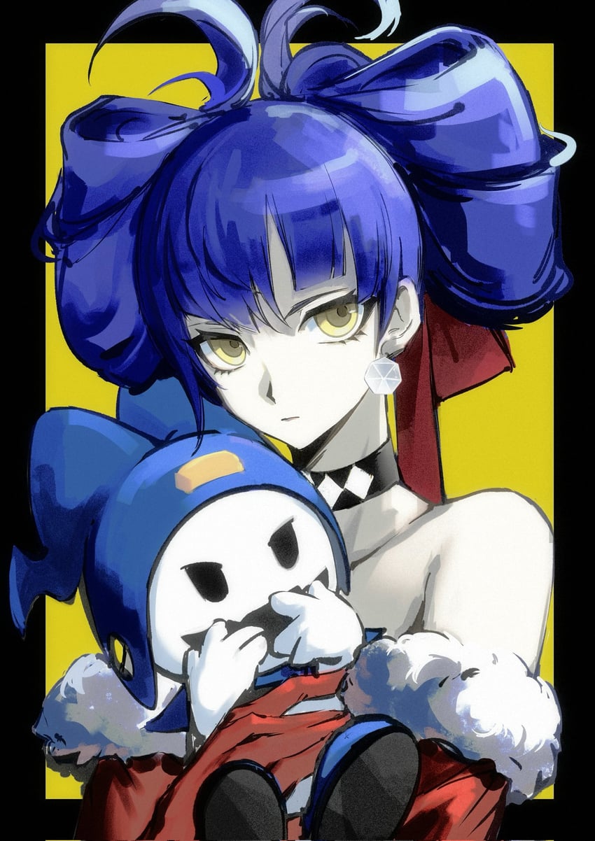 jack frost and protagonist (shin megami tensei and 1 more) drawn by anxilotus
