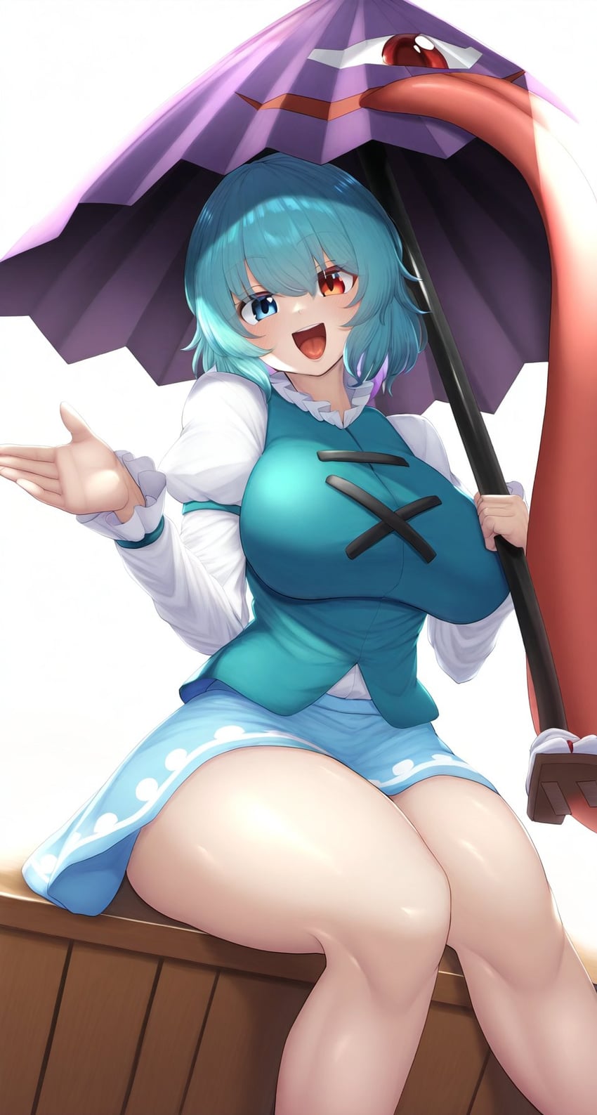 tatara kogasa (touhou) drawn by enrureturn