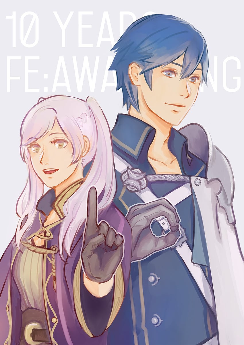 female robin and chrom (fire emblem and 1 more) drawn by blanketwalrus