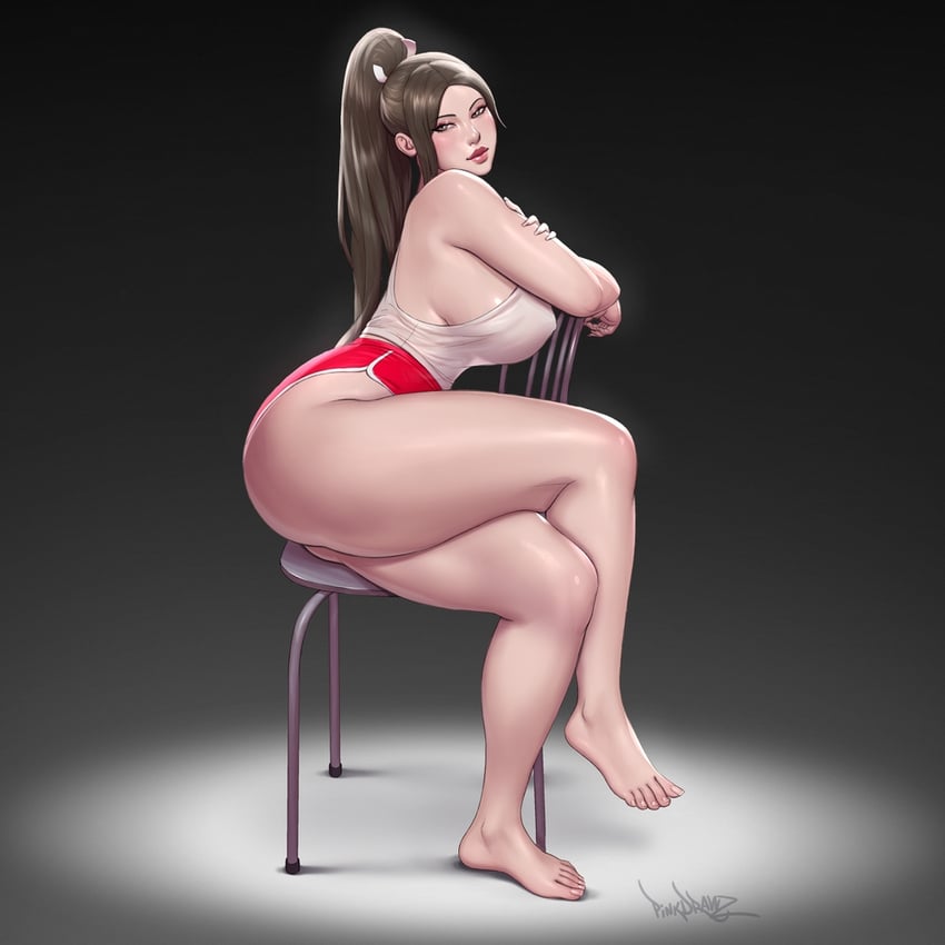 shiranui mai (original and 1 more) drawn by pinkdrawz