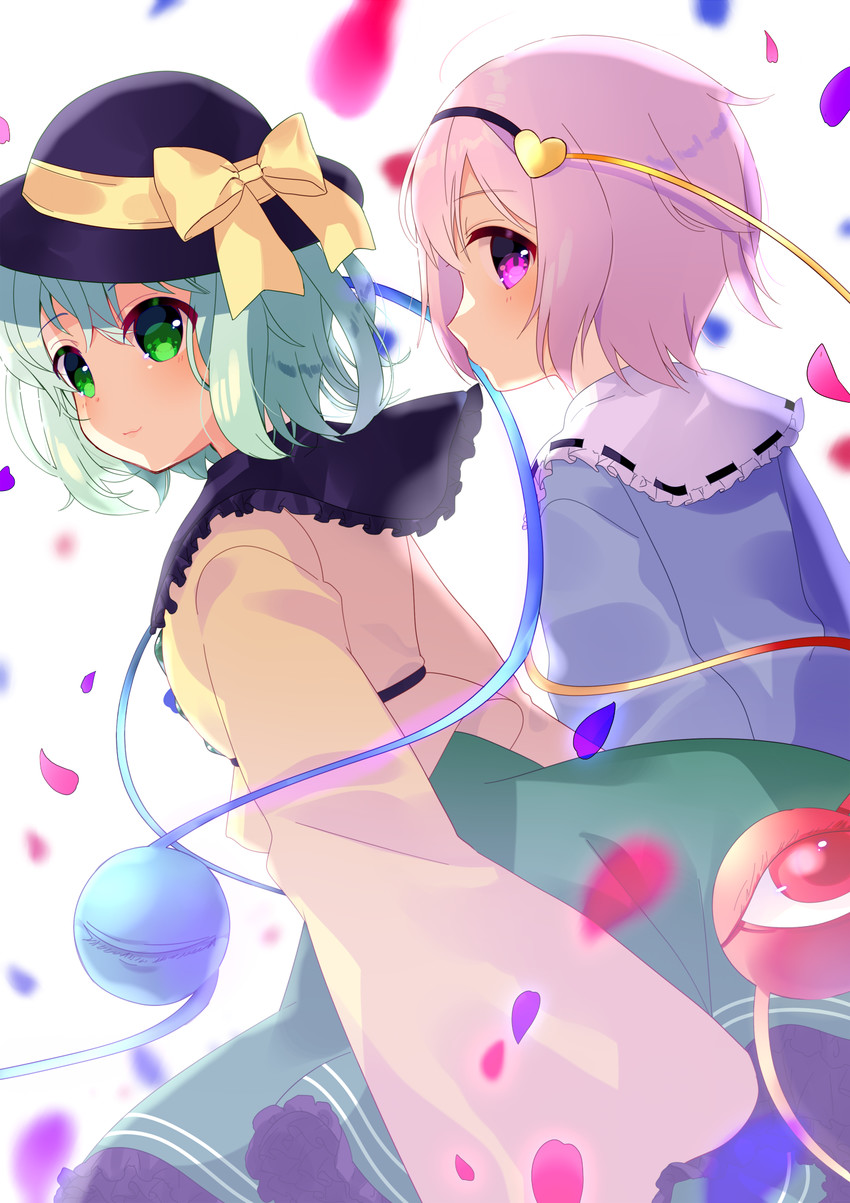 komeiji koishi and komeiji satori (touhou) drawn by mafuyu_(chibi21)