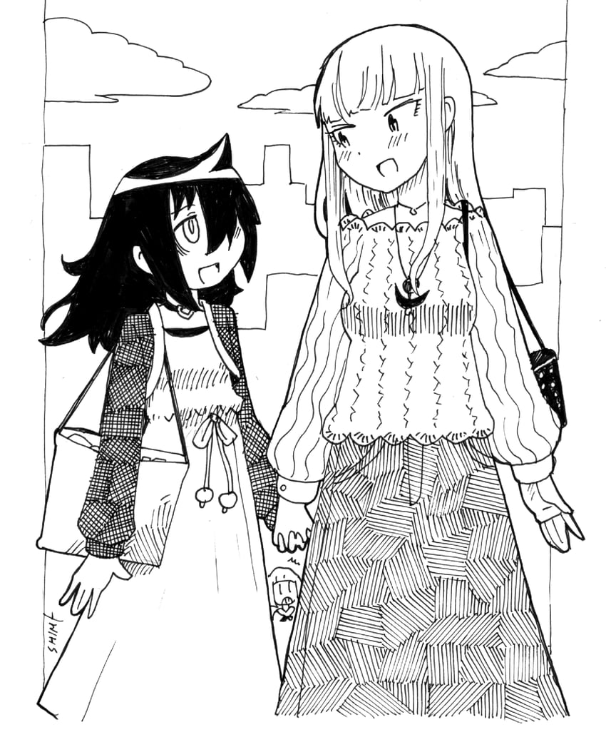 kuroki tomoko, katou asuka, and uchi emiri (watashi ga motenai no wa dou kangaetemo omaera ga warui!) drawn by shime_(pixiv43467455)