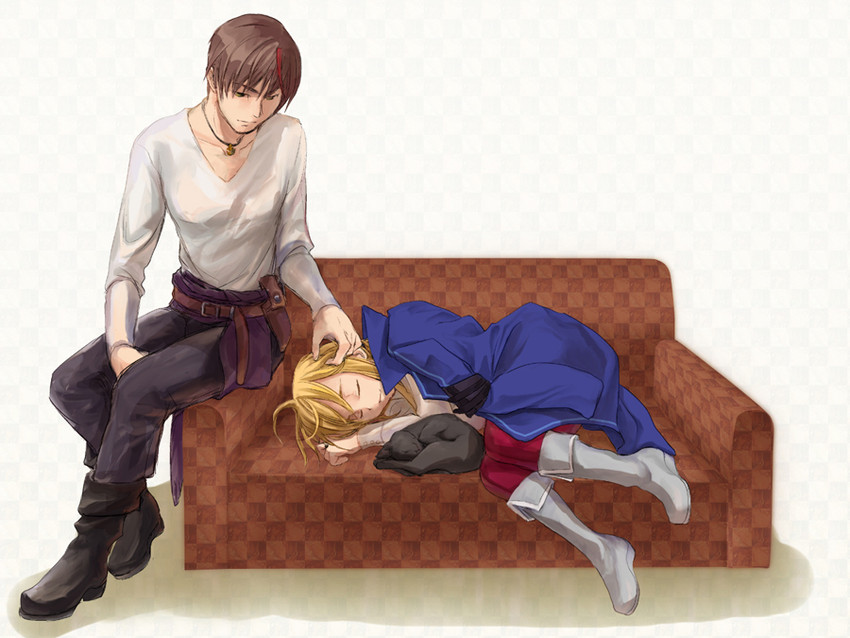 ushiromiya lion, willard h. wright, and diana (umineko no naku koro ni) drawn by daijou_kiyosu