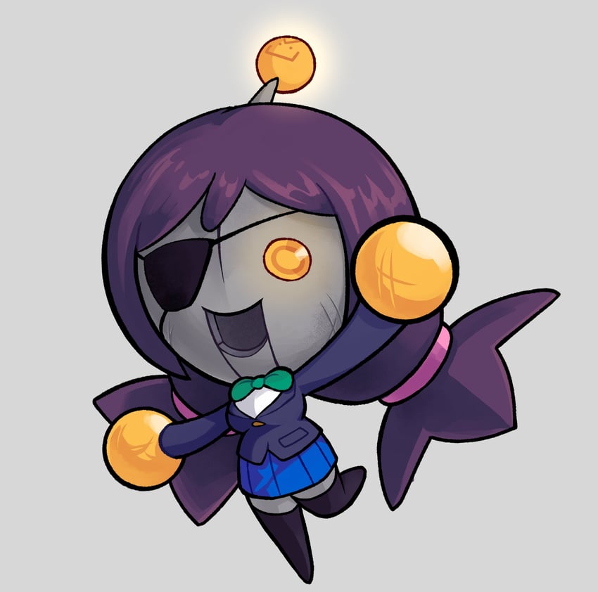 tojo nozomi, smol nozomi, and the joke-explainer 7000 (love live! and 2 more) drawn by triple-q