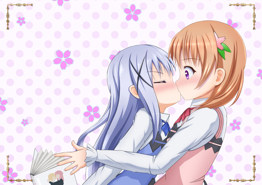 kafuu chino, hoto cocoa, takayama haruka, and sonoda yuu (gochuumon wa usagi desu ka? and 2 more) drawn by aneten