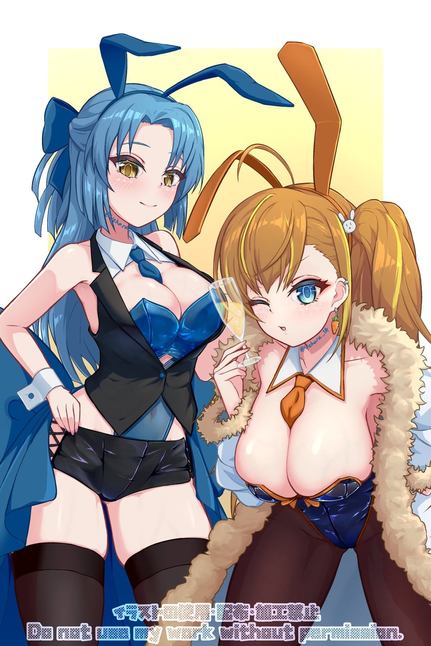 makino mitake and kariya higure (assault lily) drawn by ueharu
