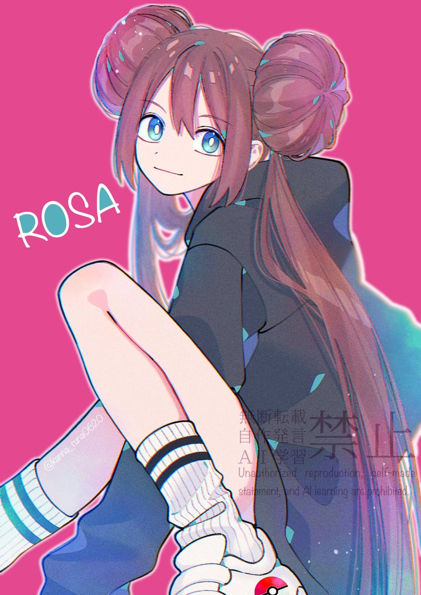 rosa (pokemon and 1 more) drawn by kana_(kanna_runa0620)