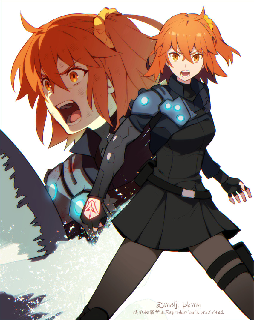 fujimaru ritsuka (fate and 1 more) drawn by meiji_ken