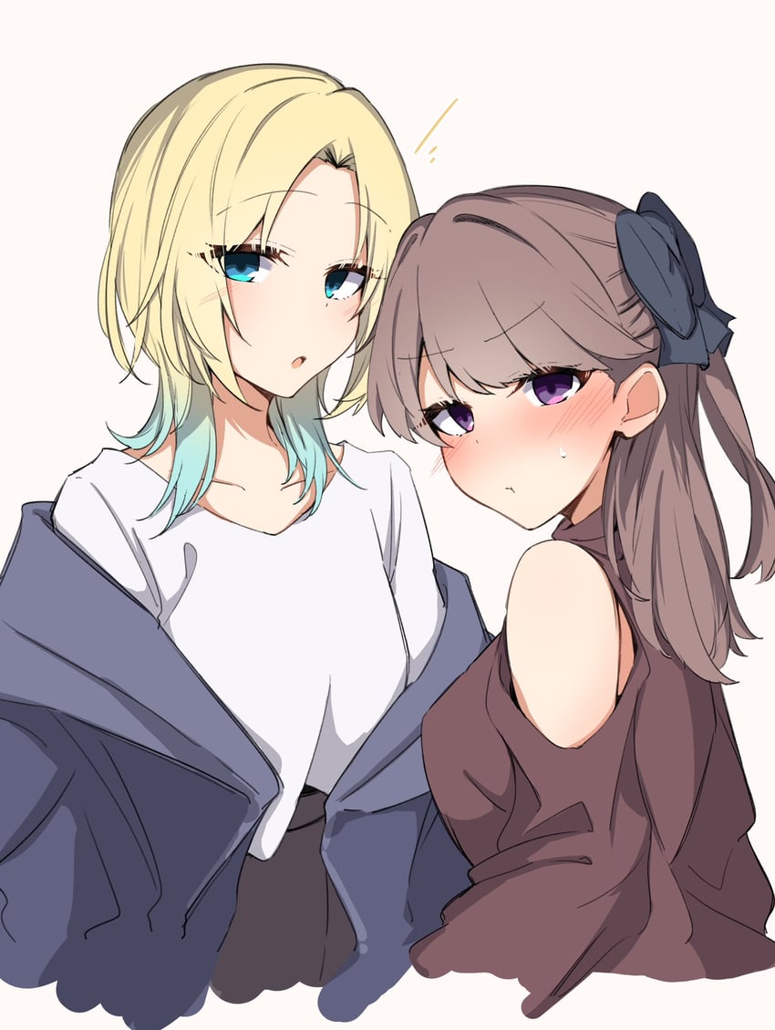 fujishima megumi and osawa rurino (love live! and 1 more) drawn by amano_mitara