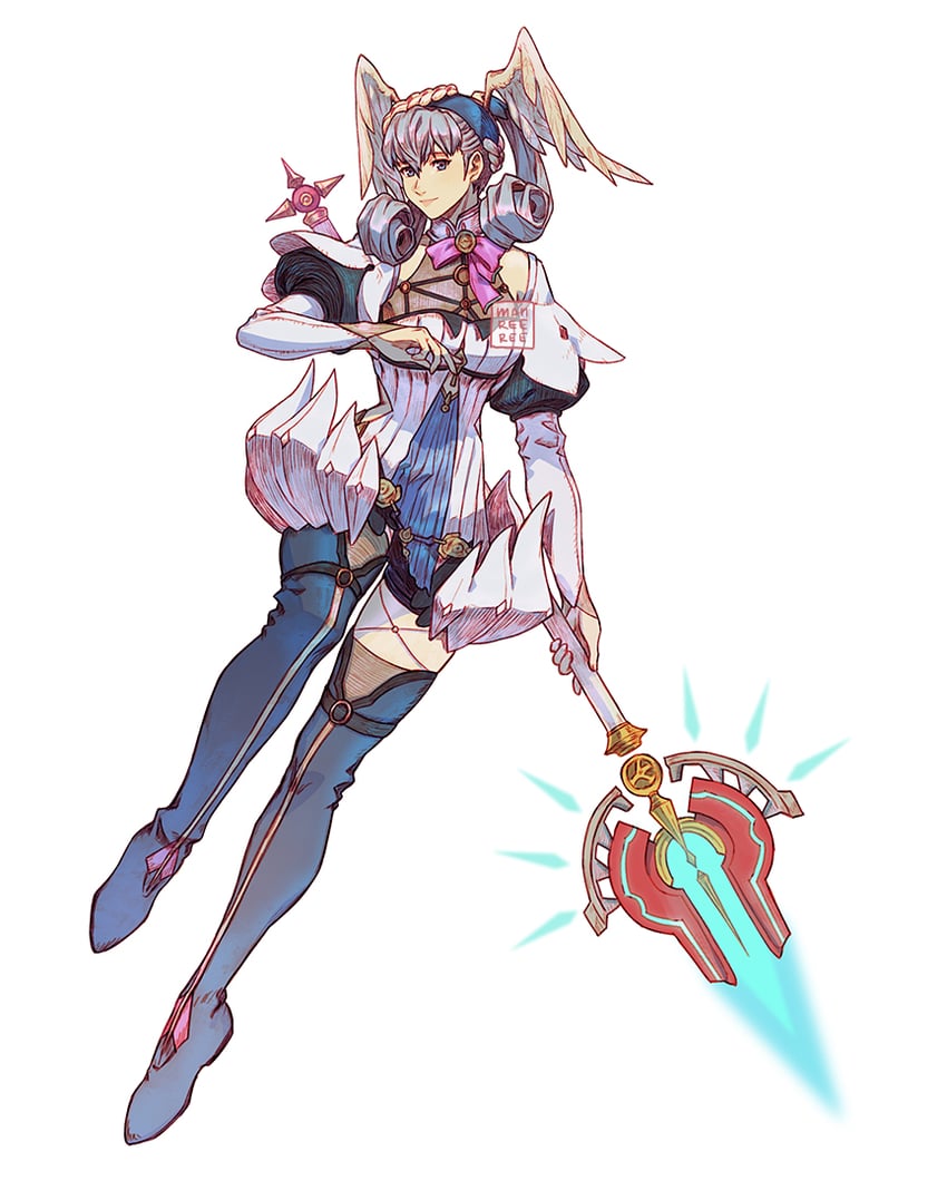 melia antiqua (xenoblade chronicles and 2 more) drawn by manreeree