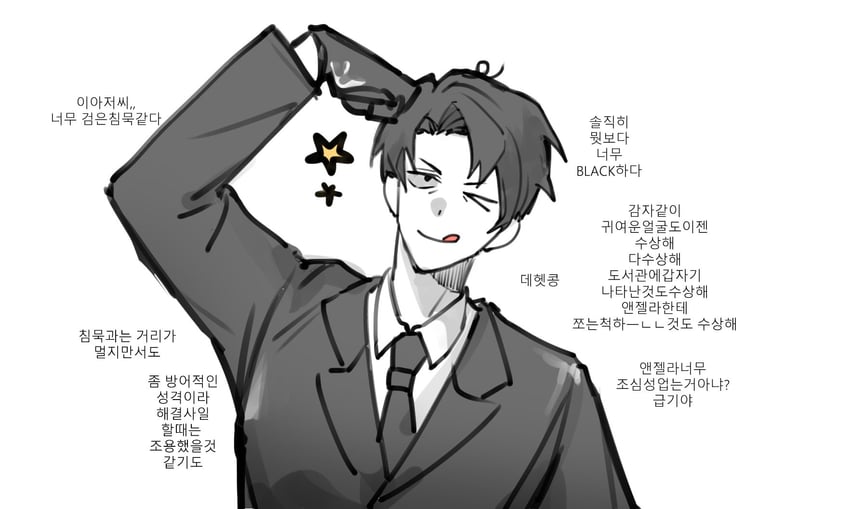 roland (project moon and 1 more) drawn by ggame_ming