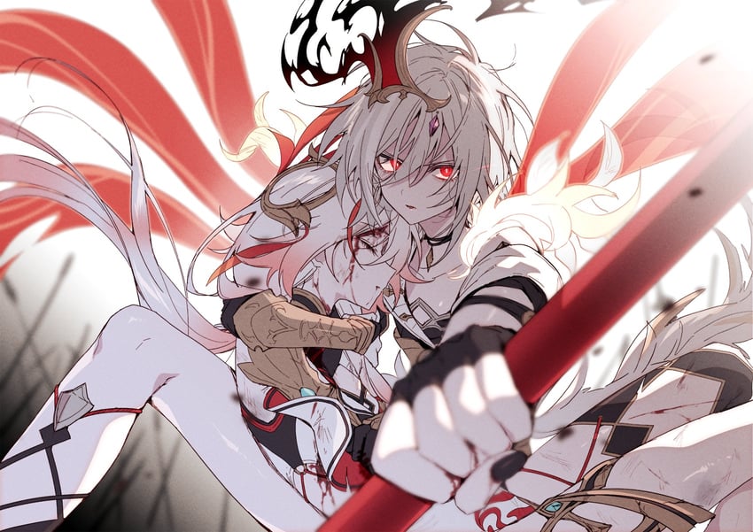 fu hua and herrscher of sentience (honkai and 1 more) drawn by takakura_aki