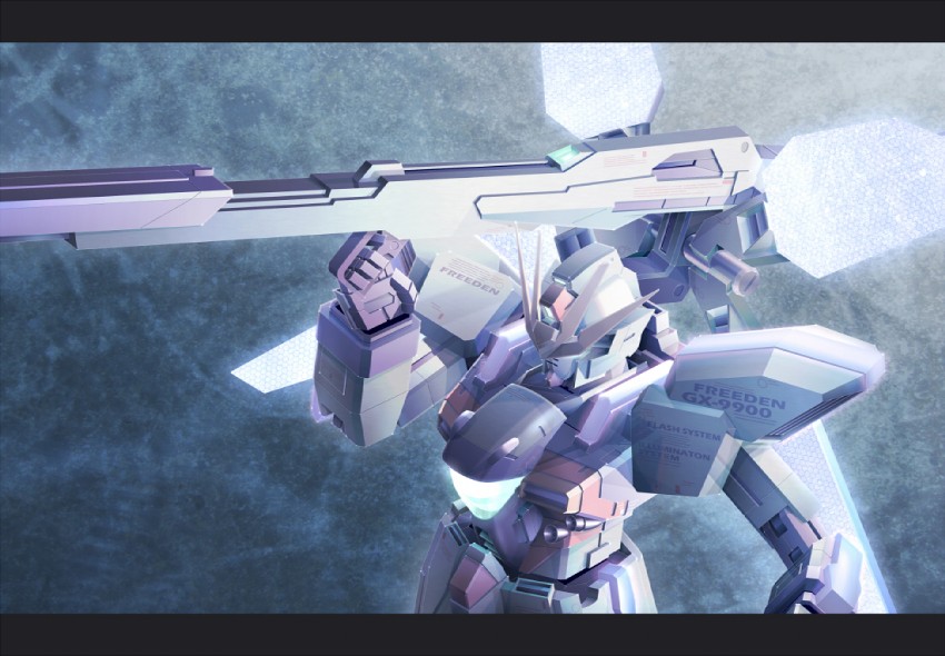 gundam x (gundam and 1 more) drawn by reigan