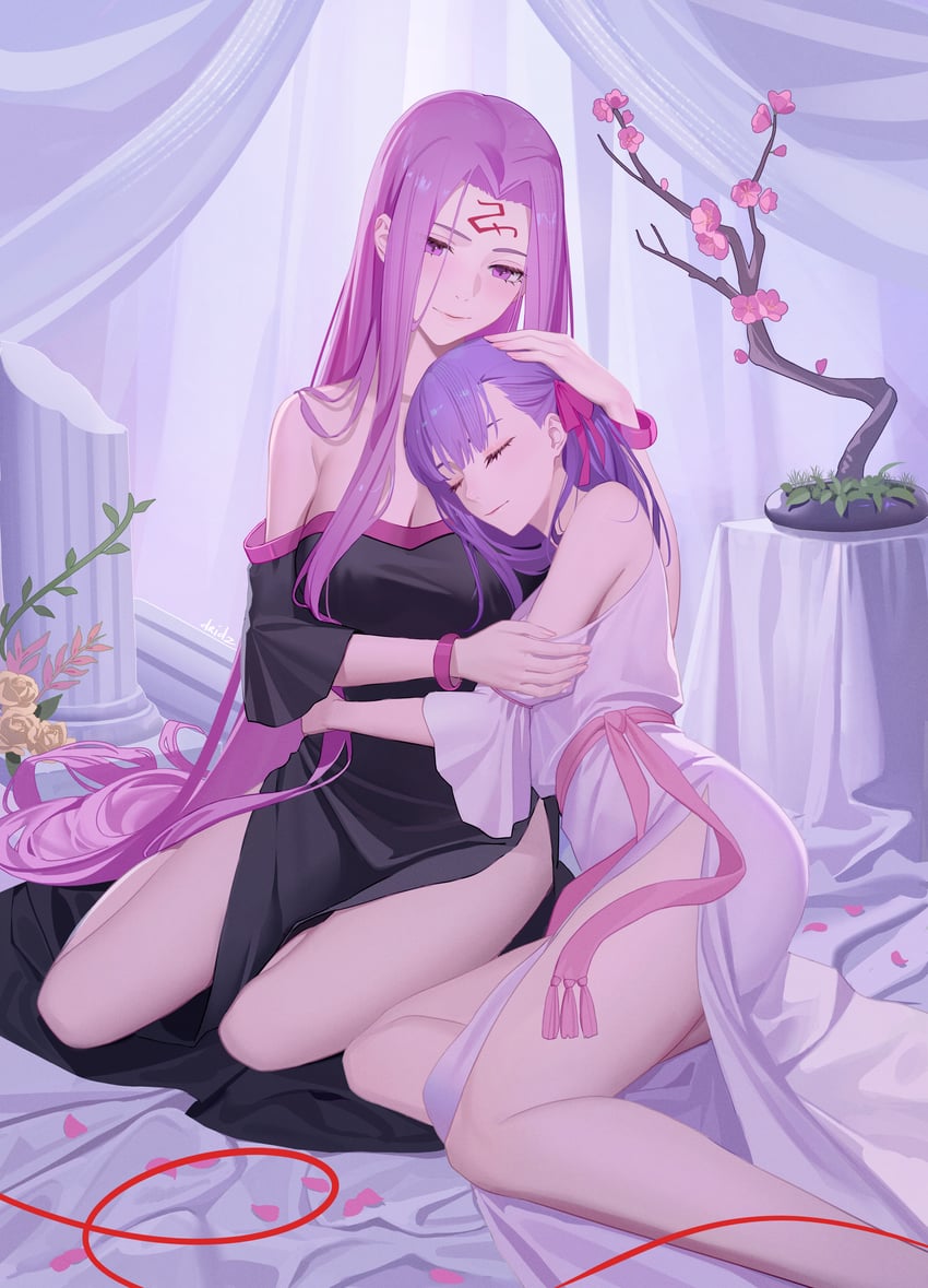 matou sakura and medusa (fate and 1 more) drawn by drid
