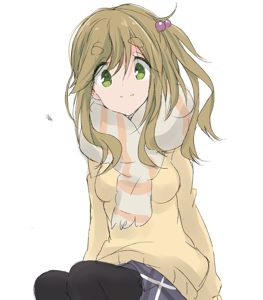 inuyama aoi (yurucamp) drawn by core_(mayomayo)