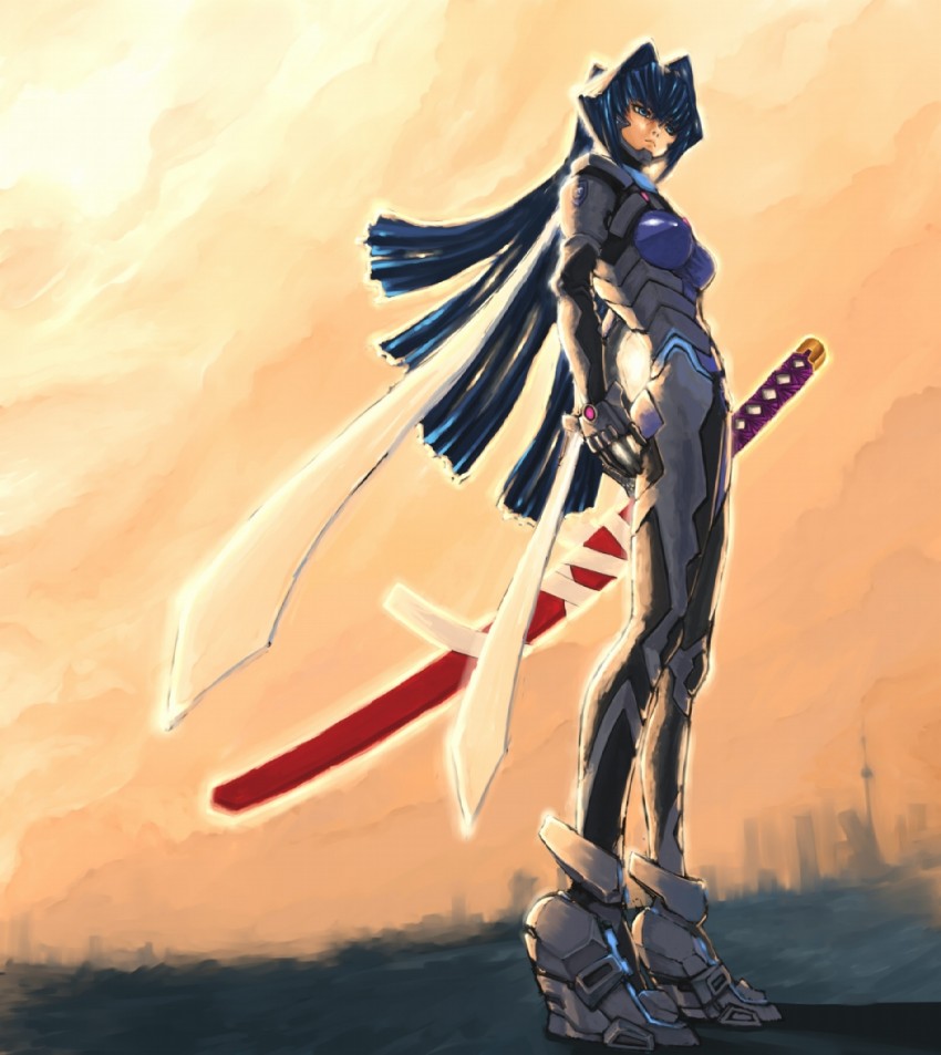 mitsurugi meiya (muv-luv and 1 more) drawn by firstterro